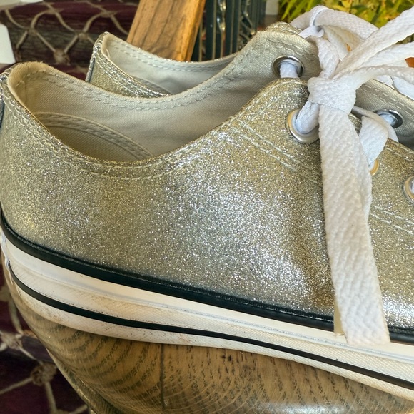 Chuck Taylor converse All-Stars sparkle party low top  very good condition 8.5 - Picture 5 of 13